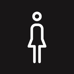 女子トイレのピクトサイン デザイナーピクト