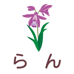 らんのピクトサイン 花/植物のピクト