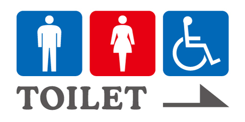 男女トイレのピクトグラム