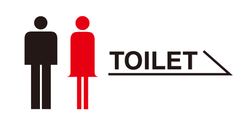 男女トイレ　ピクトグラム