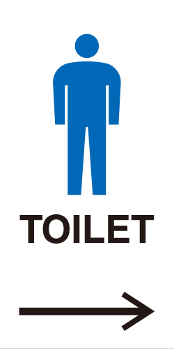 男子トイレのピクトサイン トイレピクト