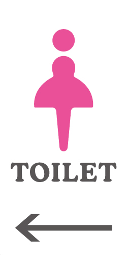 女子トイレのピクトサイン トイレピクト