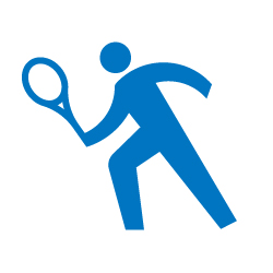 テニスコートのピクトサイン JIS規格ピクト
