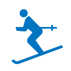 スキー場のピクトサイン JIS規格ピクト