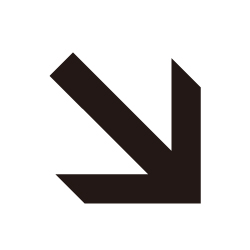 矢印/右斜め下のピクトサイン JIS規格ピクト