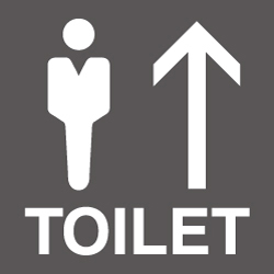男子トイレのピクトサイン トイレピクト